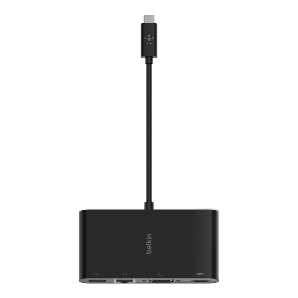Belkin USBC to GBE/ HDMI/ VGA/ USBA Adapter - Black