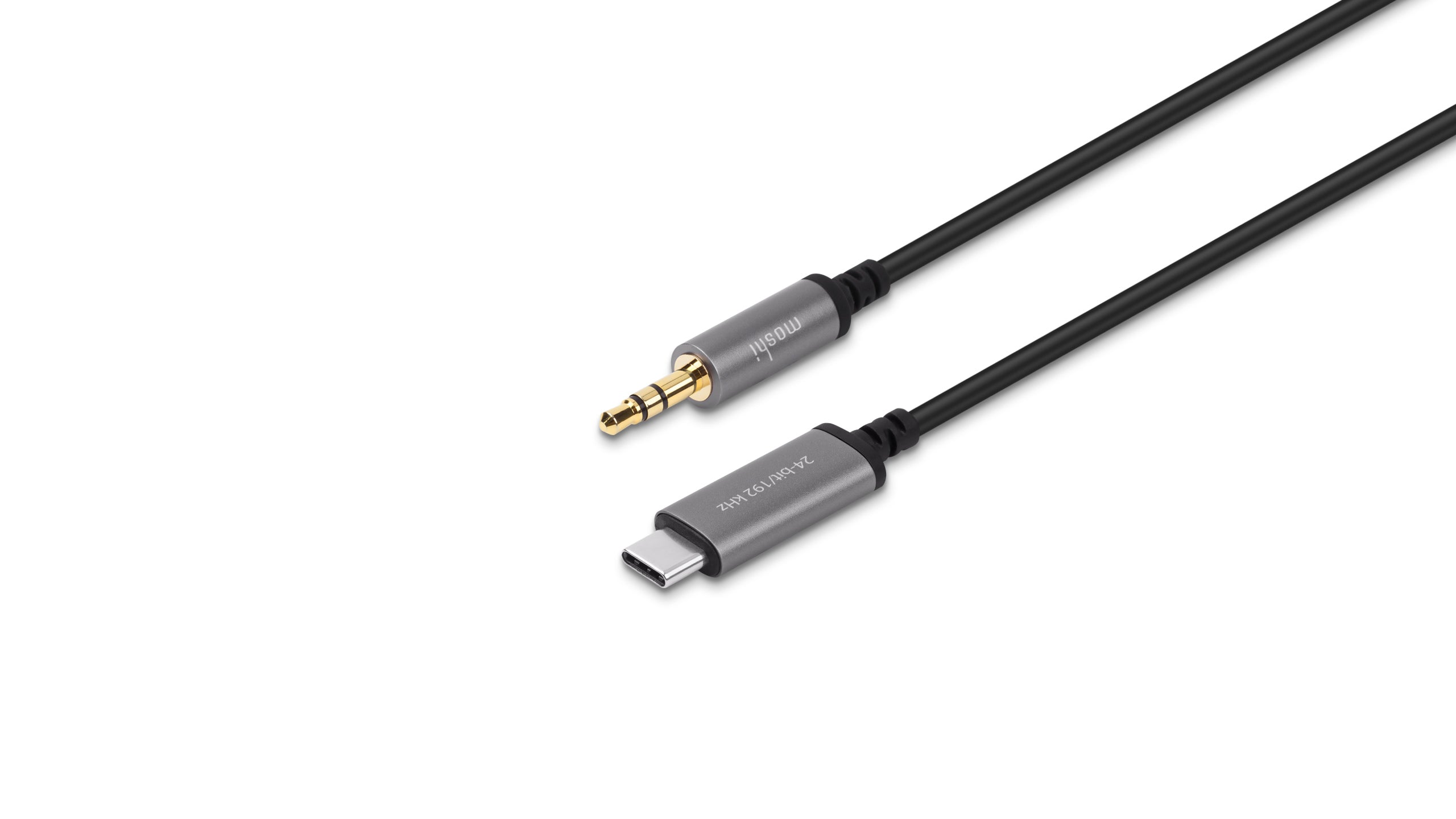 Moshi Auxiliary to USBC Cable (1.2m) Black