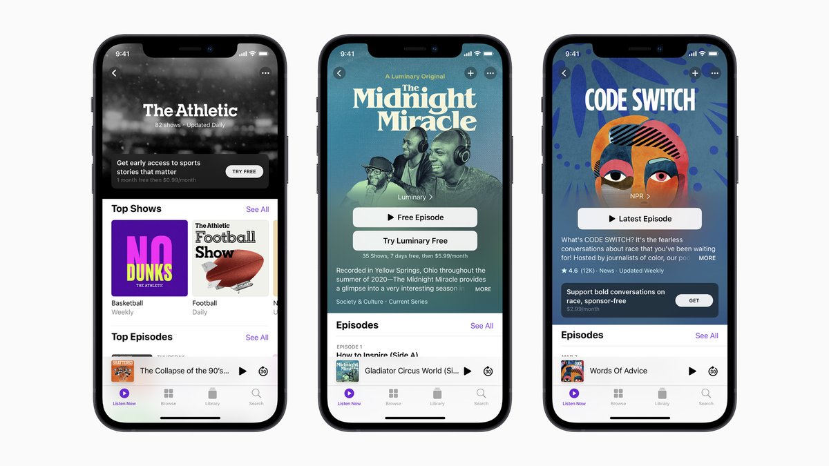 Apple leads the next chapter of podcasting with Apple Podcasts Subscriptions