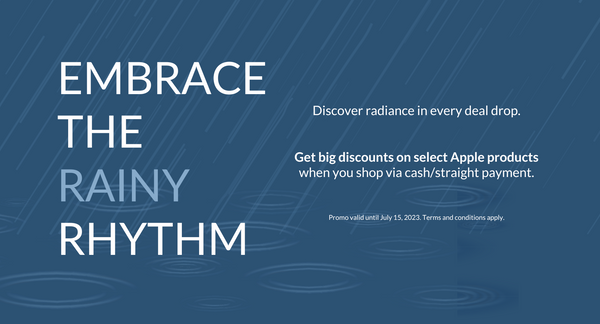 Embrace the rainy rhythm! Get big discounts on select Apple products.