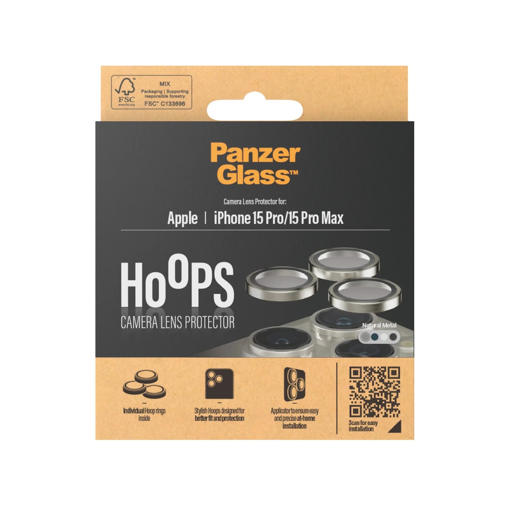 PanzerGlass Hoops for Apple iPhone 15 Pro/Pro Max