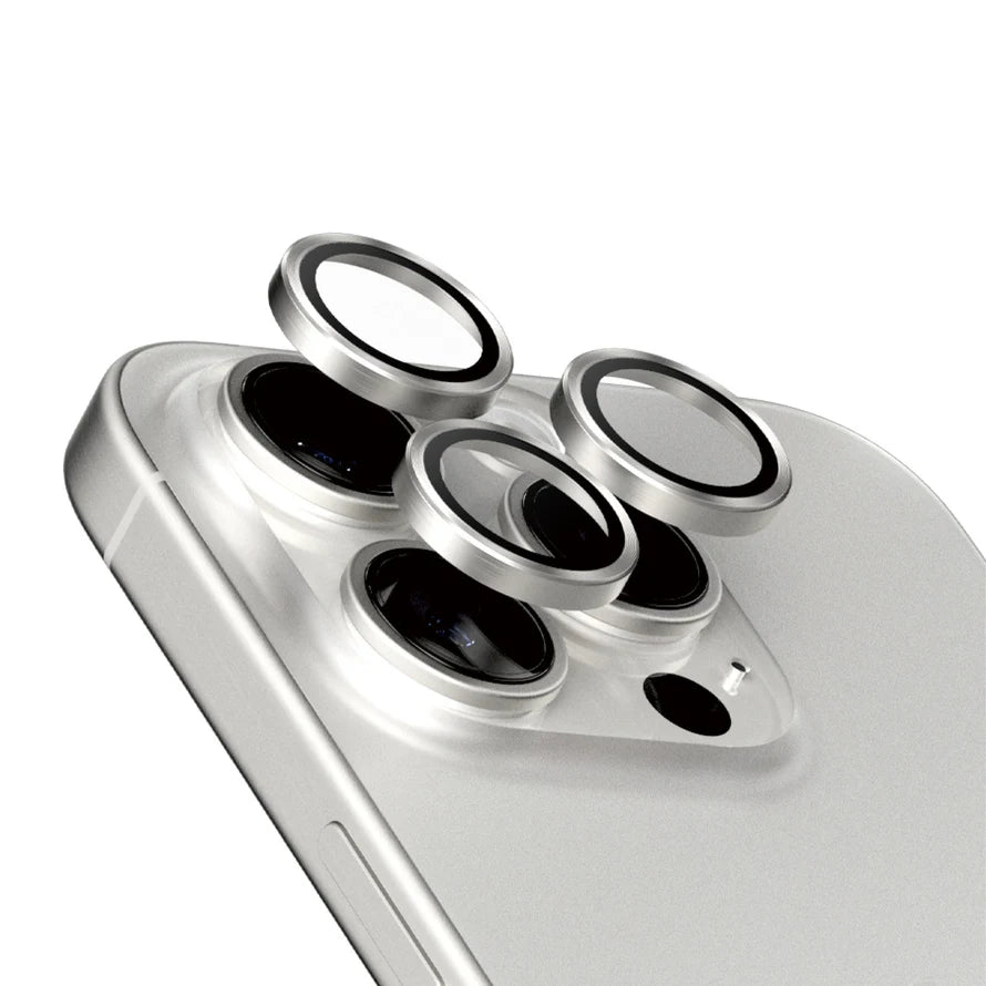 PanzerGlass HoOps ochranné kroužky Apple iPhone 15 Pro/15 Pro Max - bílý hliník PanzerGlass HoOps ochranné kroužky Apple iPhone 15 Pro/15 Pro Max - bílý hliník