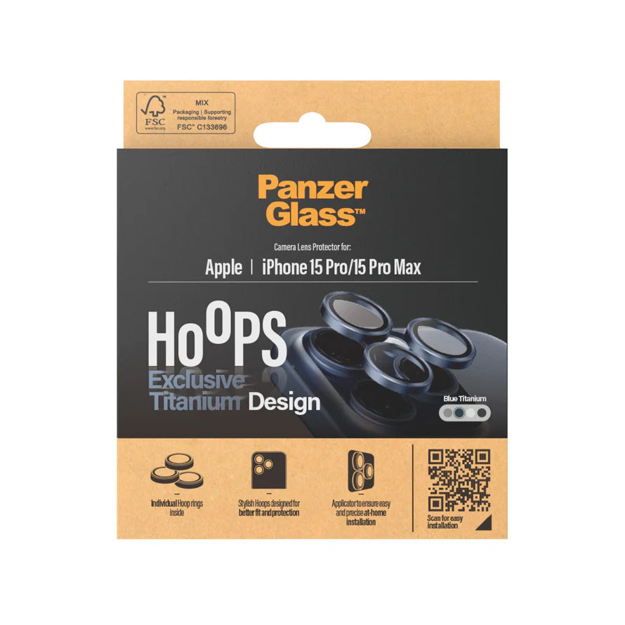 PanzerGlass Hoops Camera Lens Protector iPhone 15 Pro | 15 Pro Max