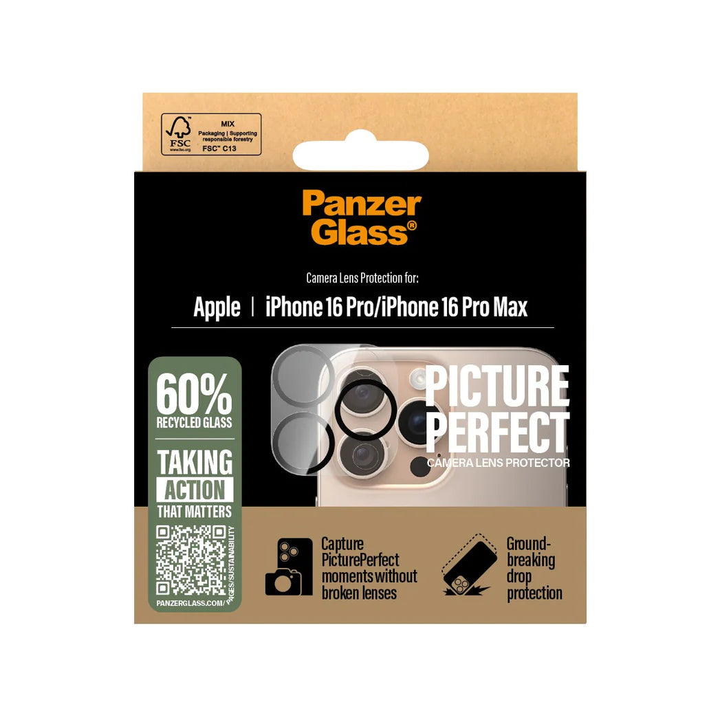 PanzerGlass PicturPerfect Camera Lens Protector for iPhone 16 Series