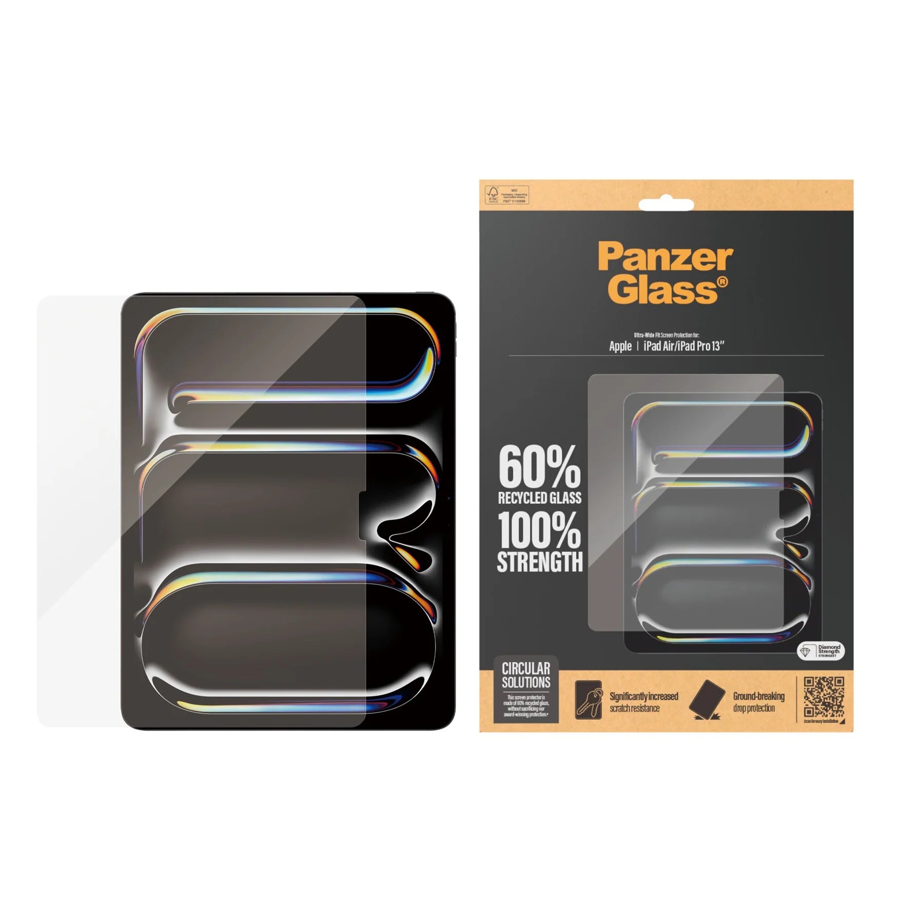 PanzerGlass Screen Protector iPad Air 13" | iPad Pro 13" | Ultra-Wide Fit