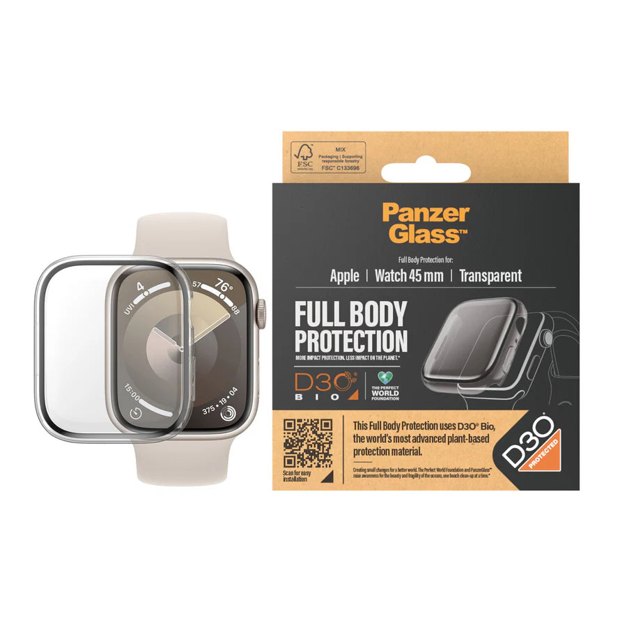 PanzerGlass Full Body Transparent D3O Apple Watch Series 9