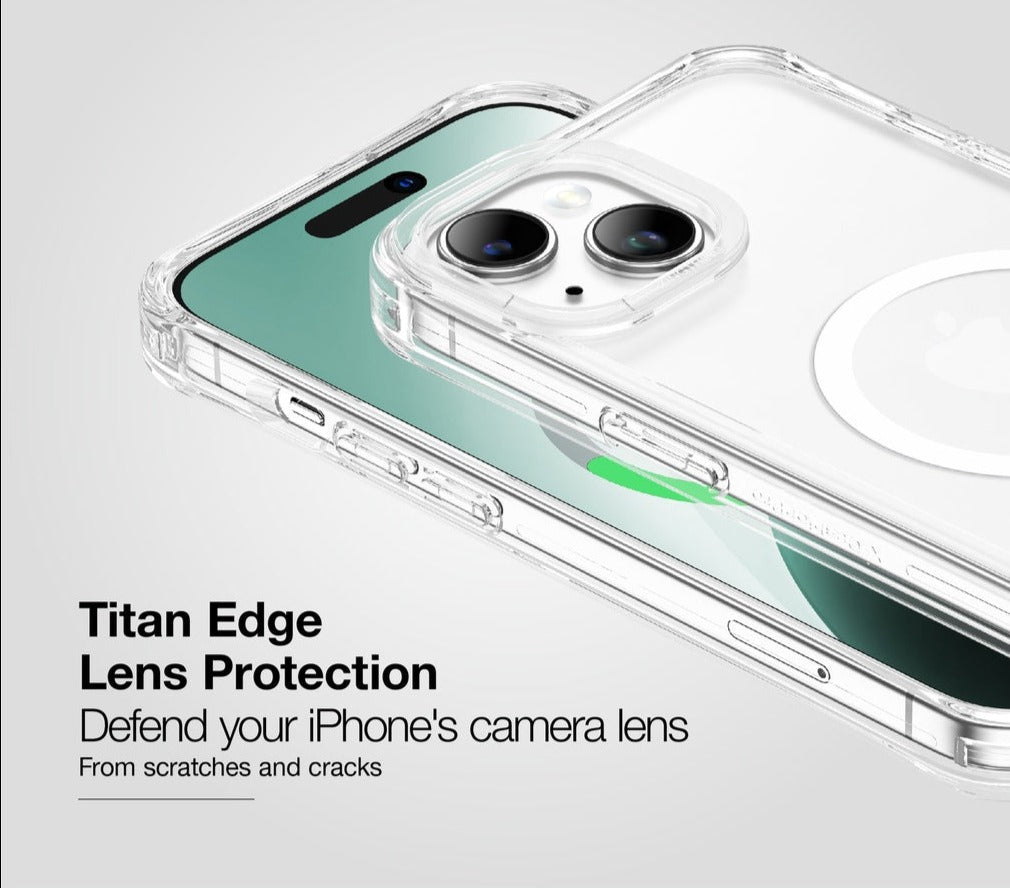 AmazingThing Titan Edge Magsafe Drop Proof Case for iPhone 15- Clear