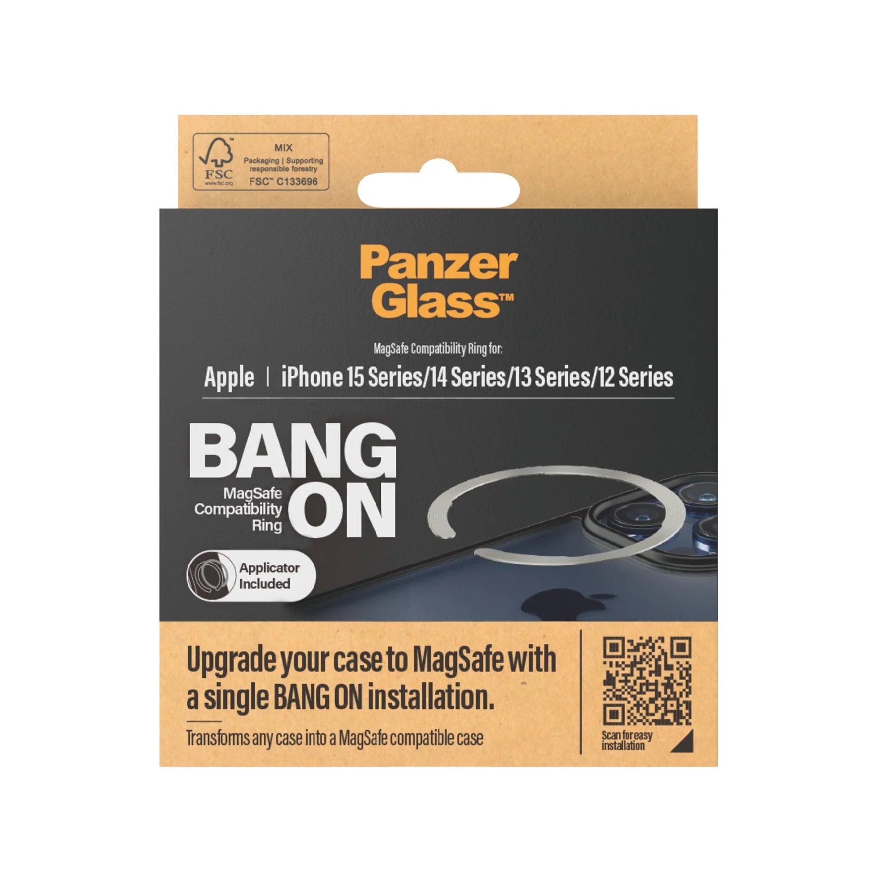 PanzerGlass Bang On MagSafe Compatibility Ring for iPhone 15 | 14 | 13 | 12