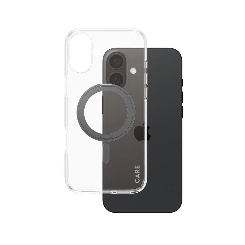 Care Feature Case Transparent w/ Black Kickstand & MagSafe iPhone 16 Series