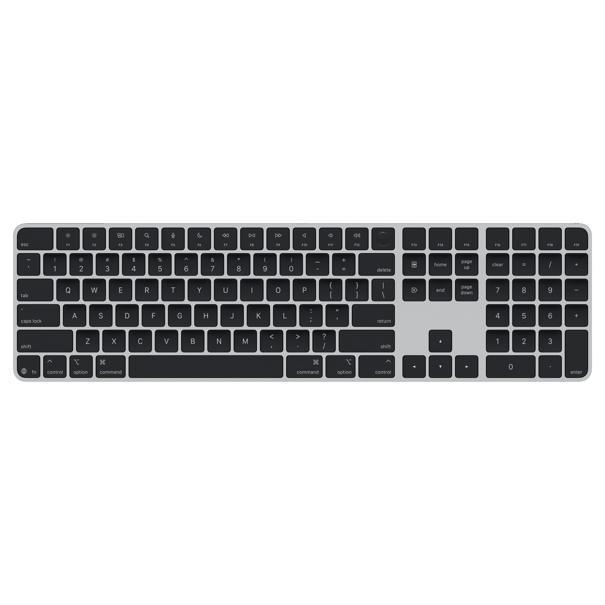 Magic Keyboard with Touch ID and Numeric Keypad for Mac models with Apple silicon (USB‑C) - US English - Black Keys