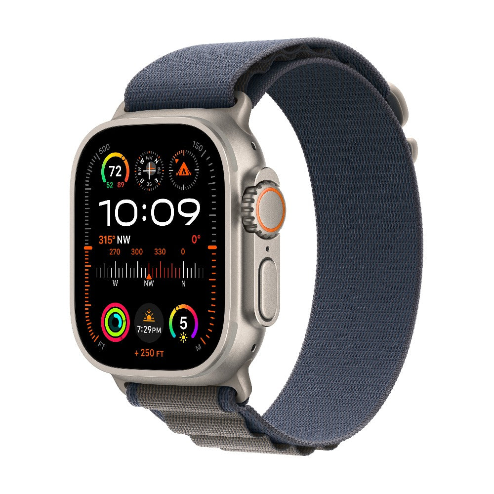 Apple Watch Ultra 2 GPS + Cellular, Titanium Case with Blue Alpine Loop 49mm
