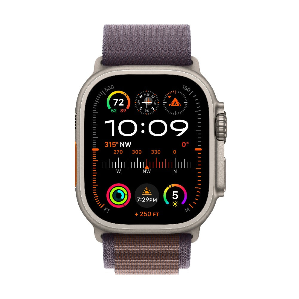 Apple Watch Ultra 2 GPS + Cellular, Titanium Case with Indigo Alpine Loop 49mm