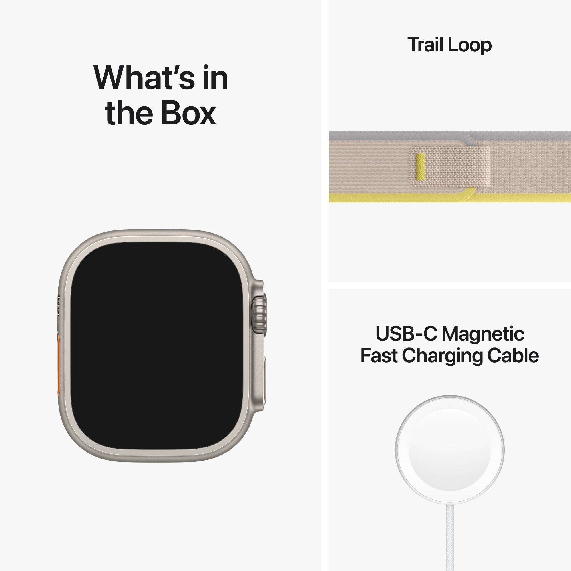 Apple Watch Ultra Trail Loop - Yellow/Beige