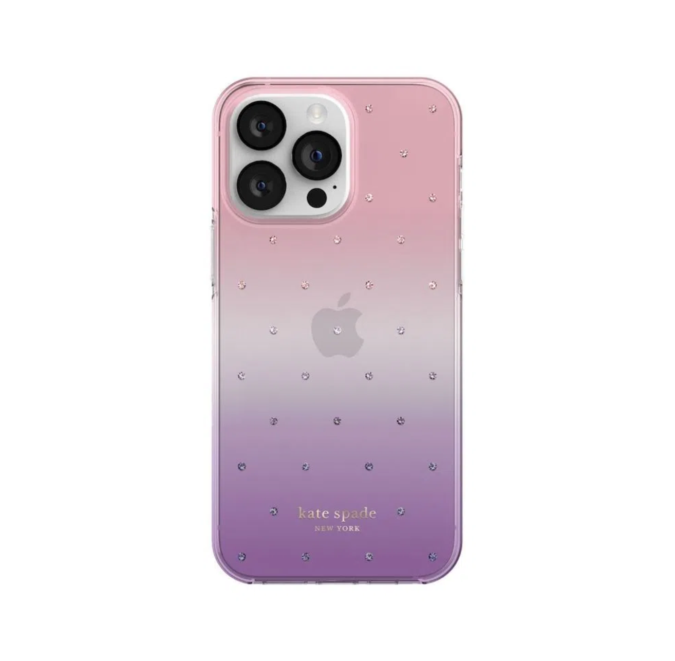 Kate Spade New York Protective Hardshell Case for iPhone 14 Pro Max (Ombre Pin Dot)