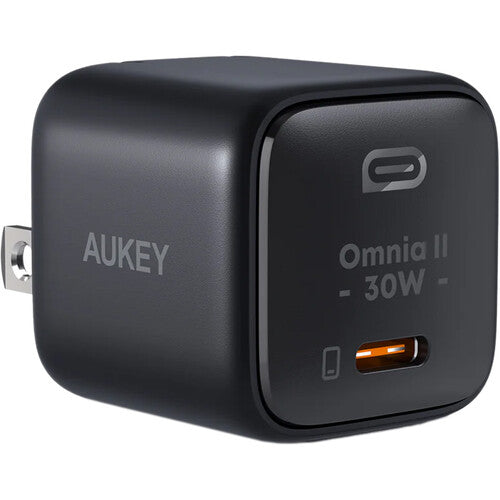 Aukey Wall Charger Omnia II Mini 30W USB-C GaN Black