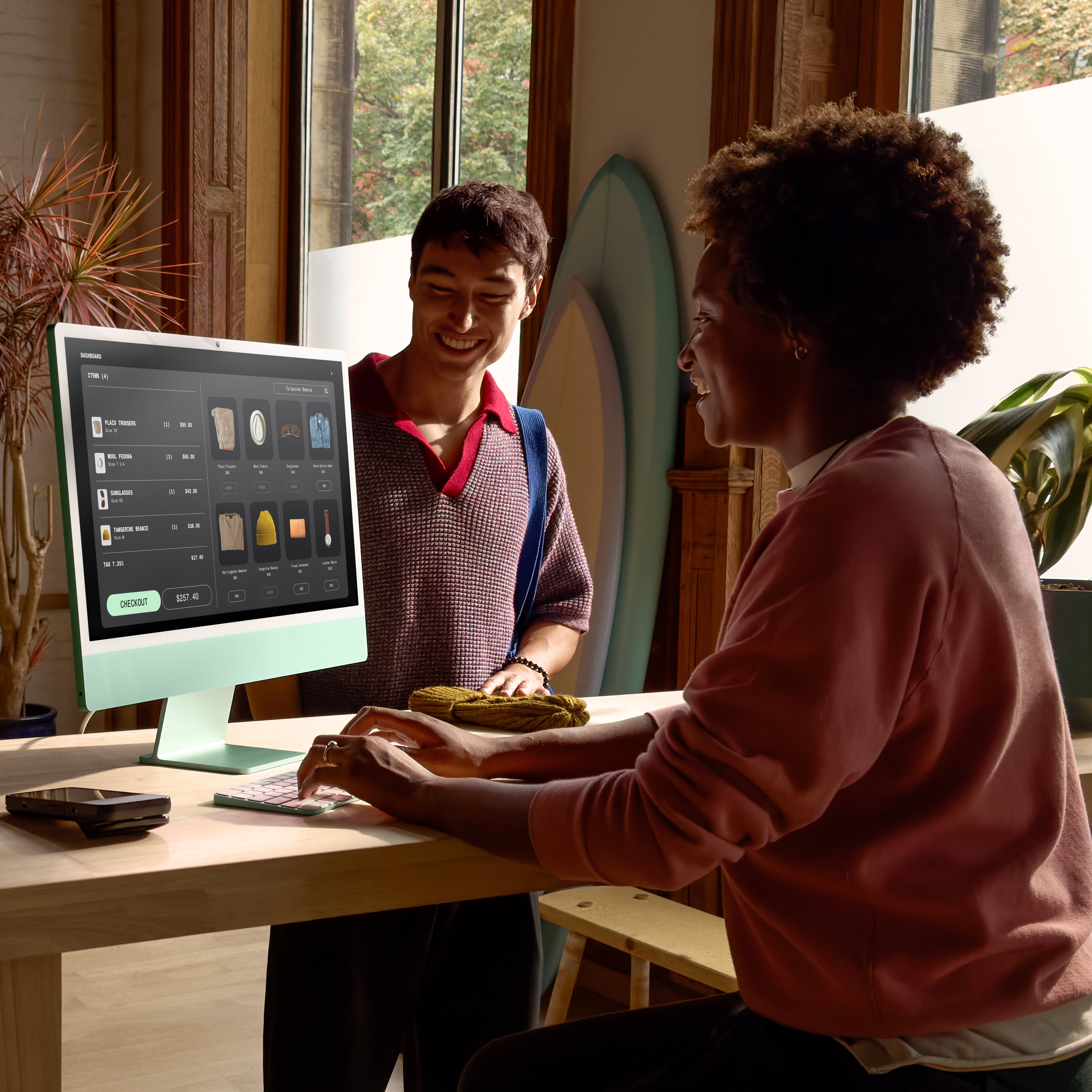 24-inch iMac with Retina 4.5K display: Apple M4 chip with 8‑core CPU and 8‑core GPU