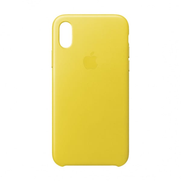 iPhone X Leather Case Spring Yellow