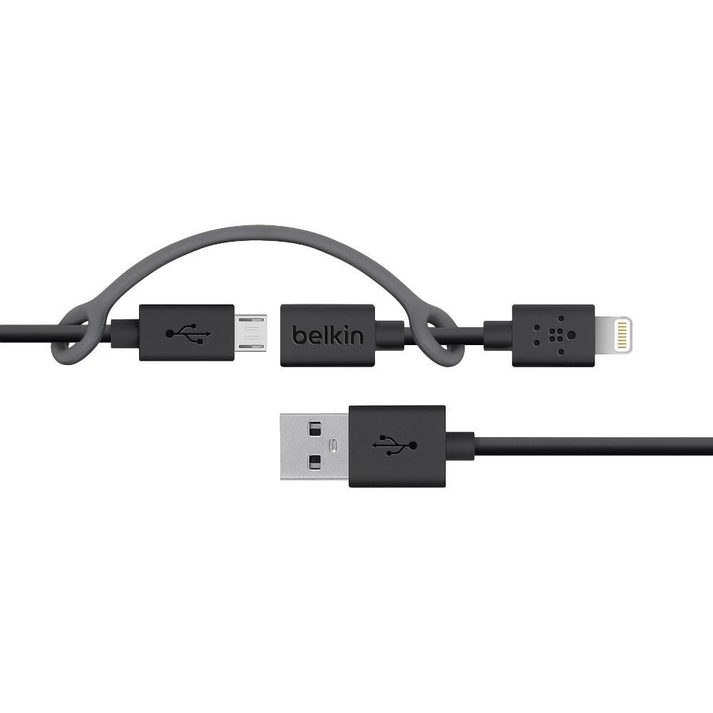 Belkin Cable 2in1 Micro USB + Lightning Cable 1m Black