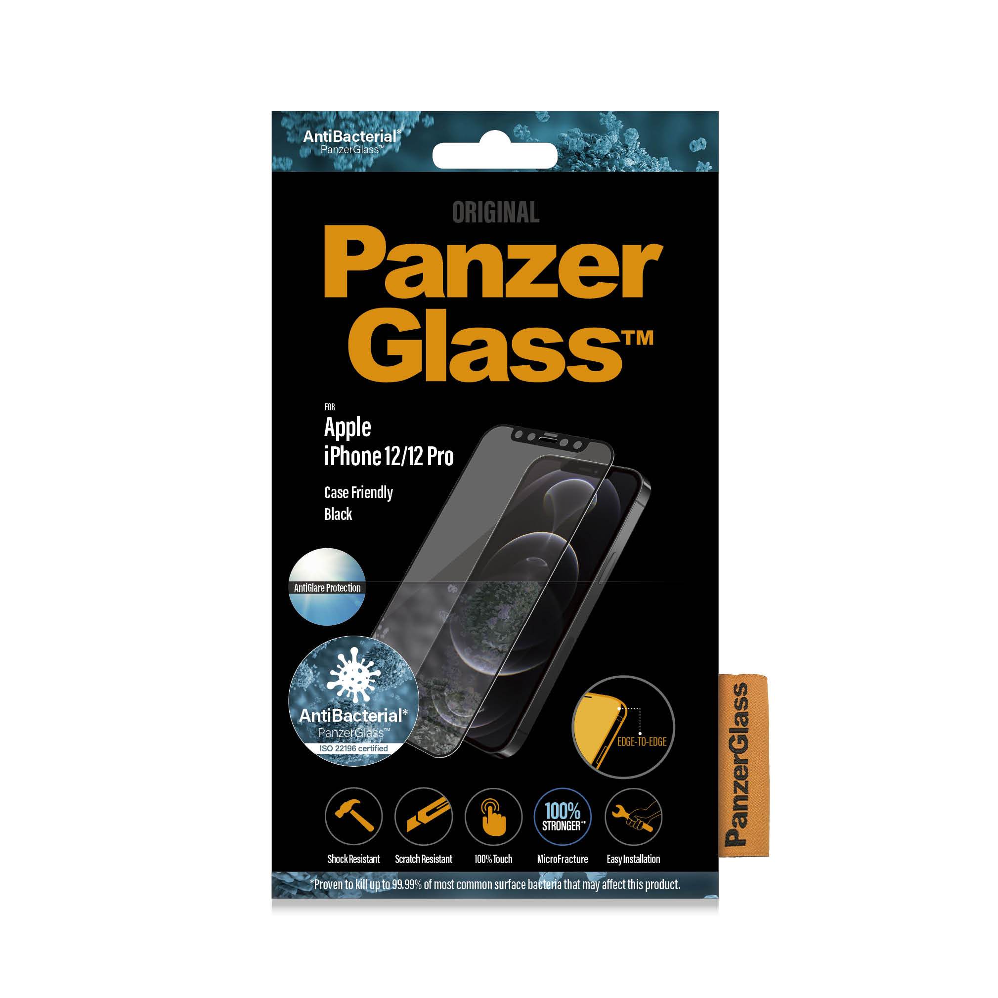 Panzerglass Tempered Glass AntiGlare Case-Friendly iPhone 12 Series Clear Black