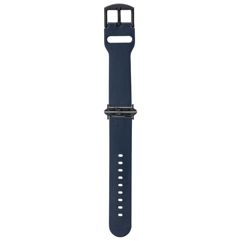 Gramas Italian Genuine Leather Watchband (Navy) for Apple Watch SE (2nd/1st generation)/Series8/7/6/5/4/3/2/1 ( 41/40/38mm )