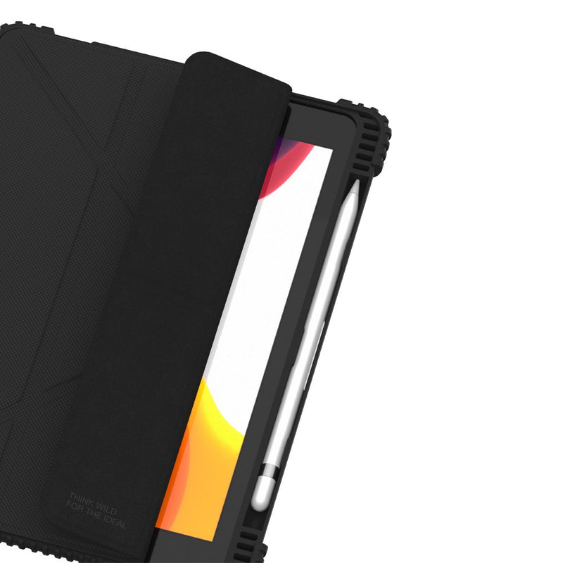 AmazingThing Military Drop Proof Folio Case for iPad Black