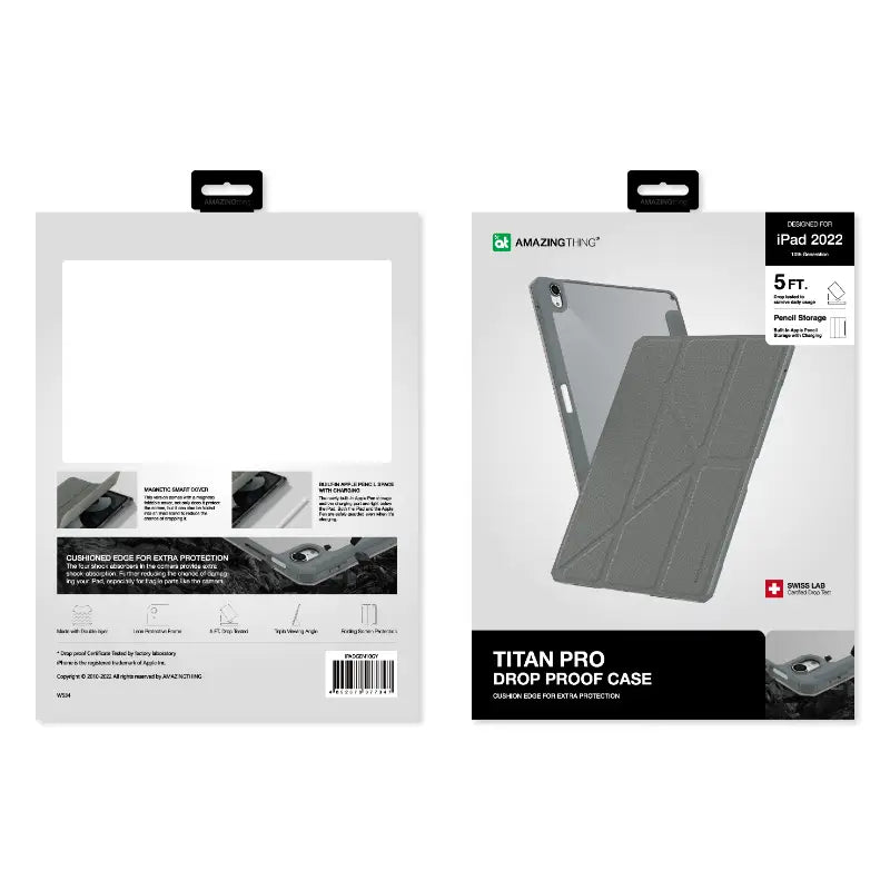 AmazingThing Titan Pro Folio Case For iPad 10th Gen 10.9 2022