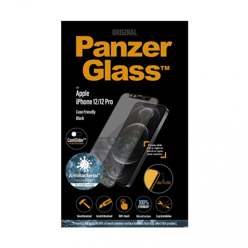 Panzerglass Tempered Glass CamSlider Case-Friendly iPhone 12 Series Black
