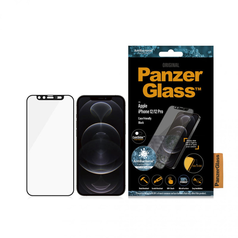 Panzerglass Tempered Glass CamSlider Case-Friendly iPhone 12 Series Black