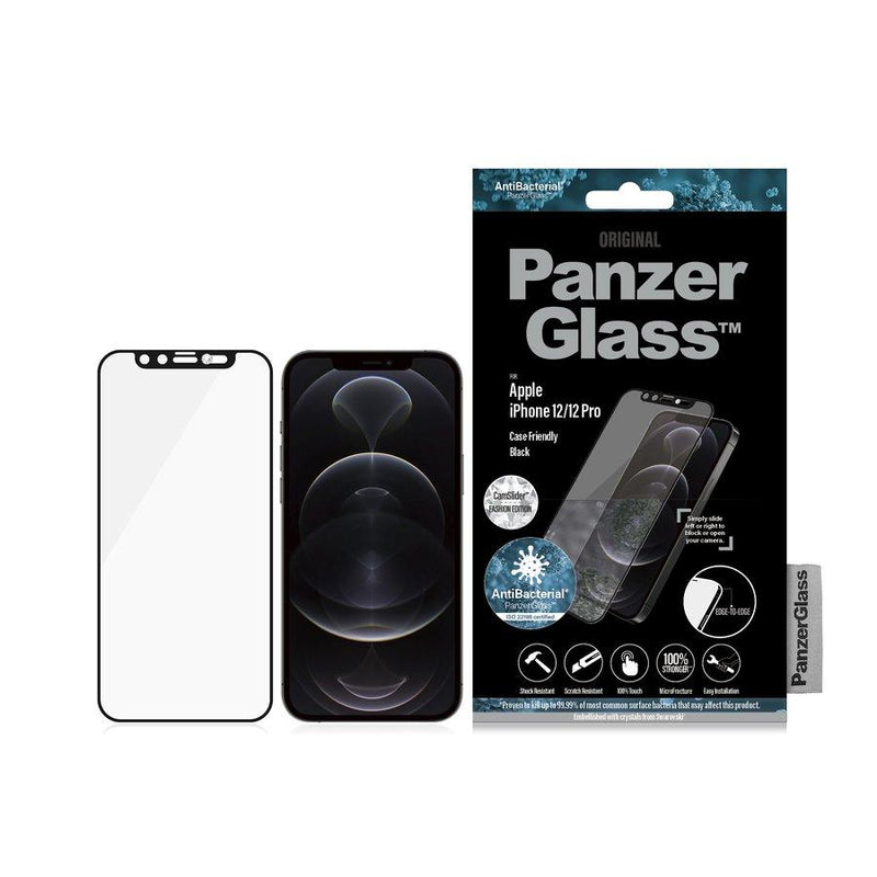 PanzerGlass Tempered Glass Swarovski CamSlider CF for iPhone 12 - Black