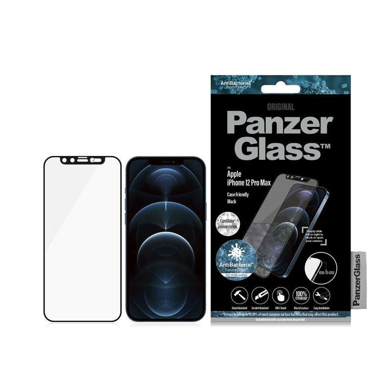 PanzerGlass Tempered Glass Swarovski CamSlider CF for iPhone 12 - Black