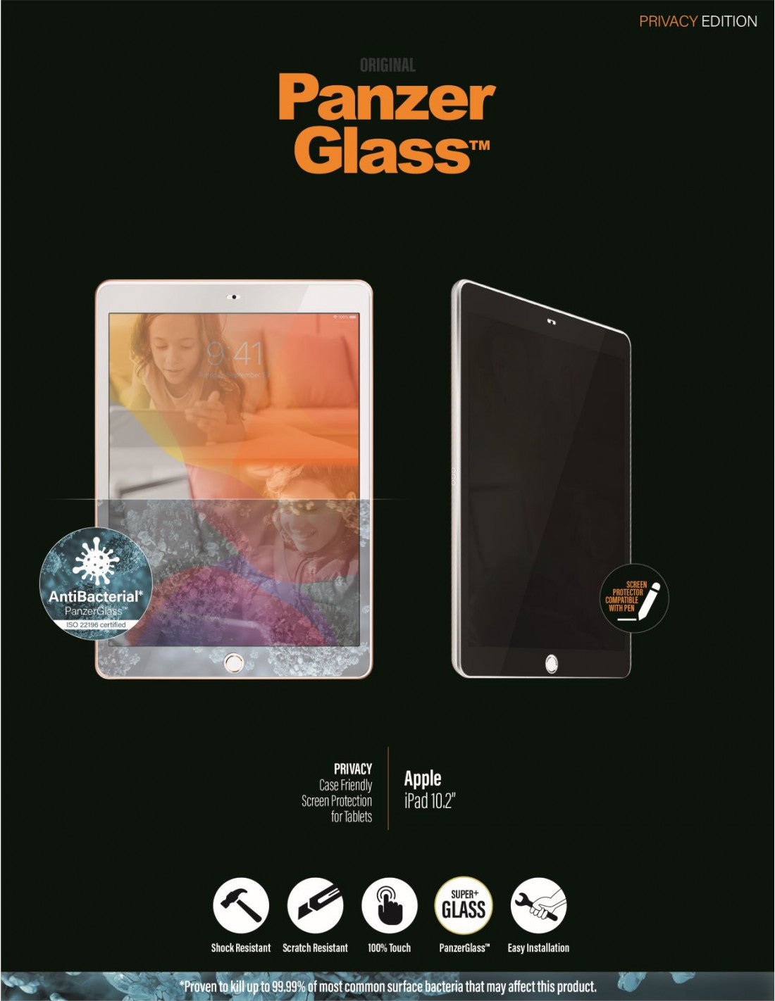 PanzerGlass Tempered Glass Screen Guard iPad 10.2 inch