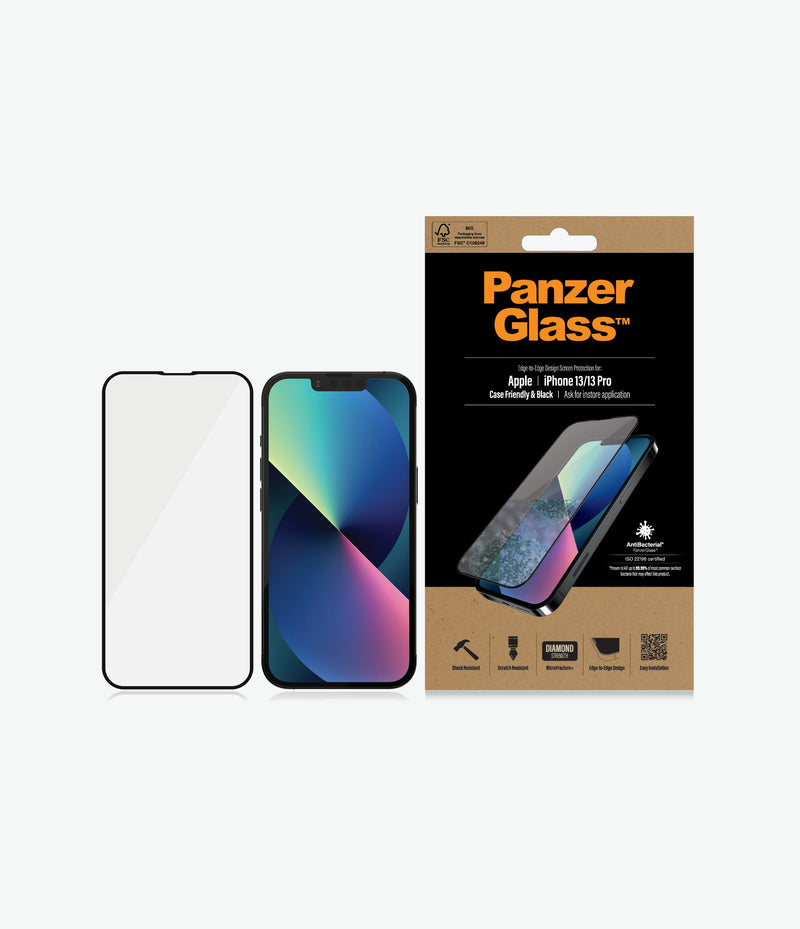 PanzerGlass TemperedGlass Apply Like A Pro iPhone 13 Series Black