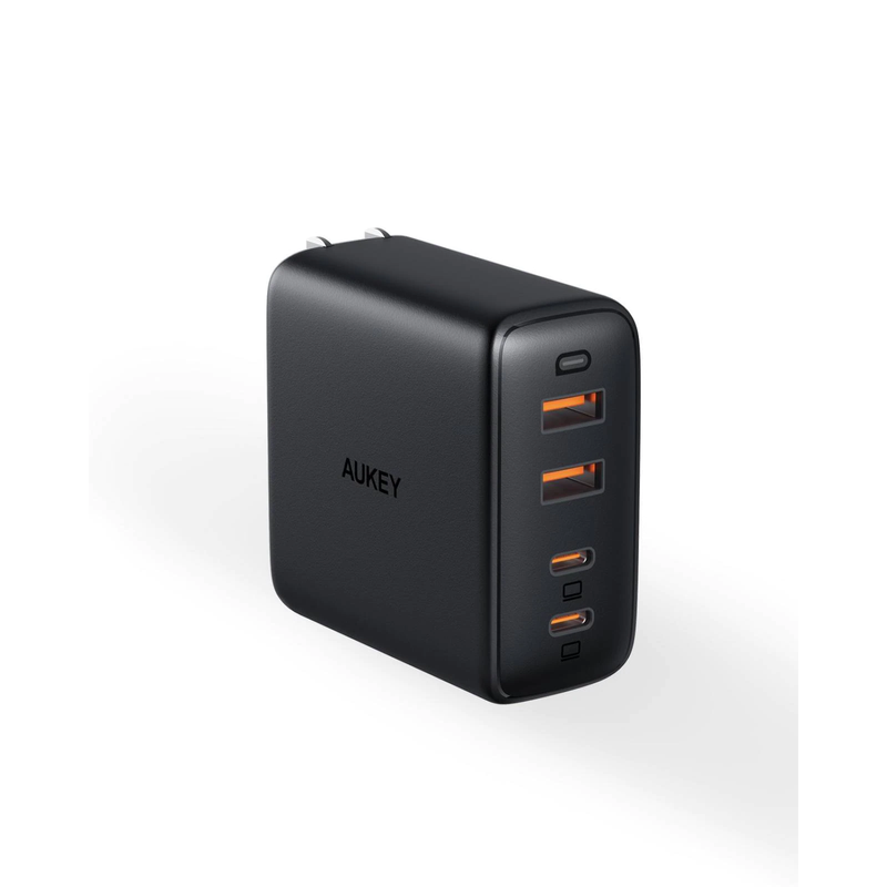 Aukey Wall Charger Omnia 100W 4-Port USB-C & USB-A PD Gan Black