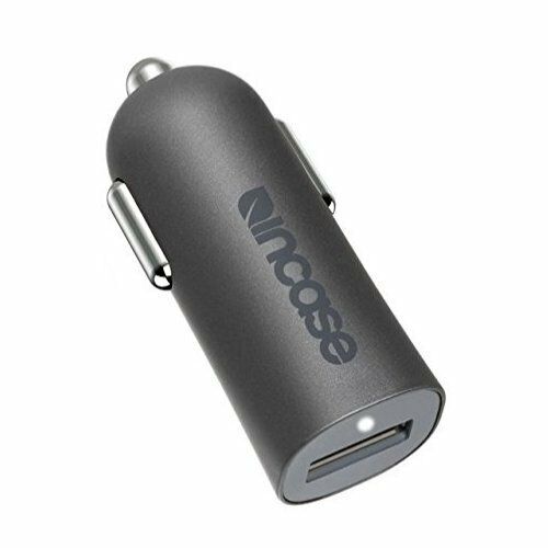 Incase High Speed Mini Car Charger with Lightning to USB cable Charcoal