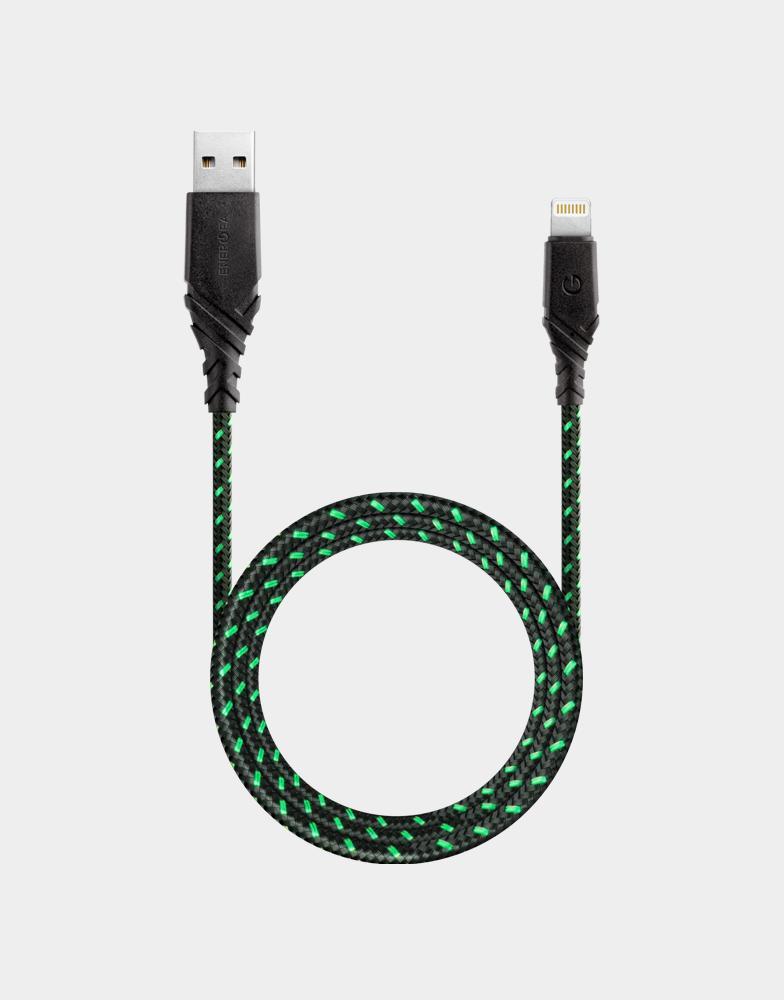 Energea Duraglitz 2.4A Charge & Sync Lightning Cable