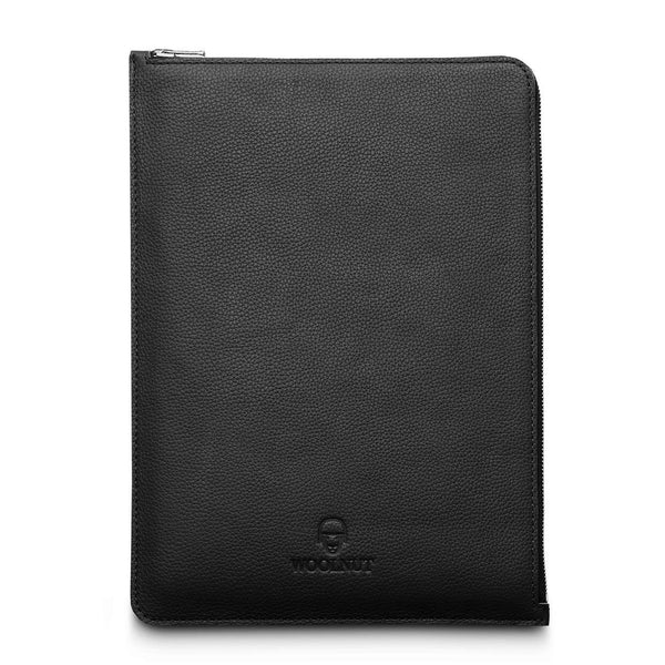 Woolnut Leather Sleeve Folio for MB Pro & Air 13" Black