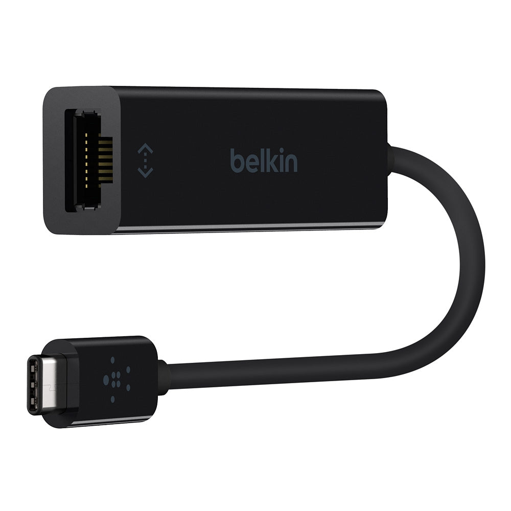 Belkin Adapter, USB-C to Gigabit Ethernet Black