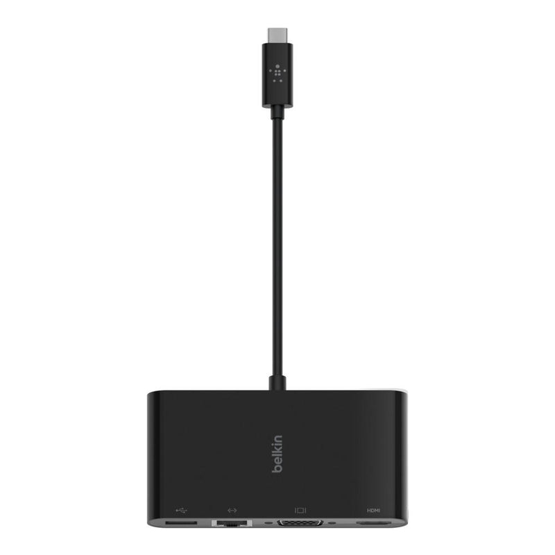 Belkin USBC to GBE/ HDMI/ VGA/ USBA Adapter - Black