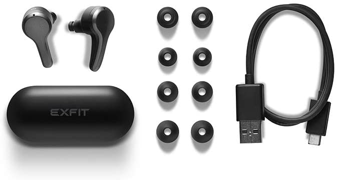 Exfit BCS-T90 True Wireless Bluetooth Earbuds Black