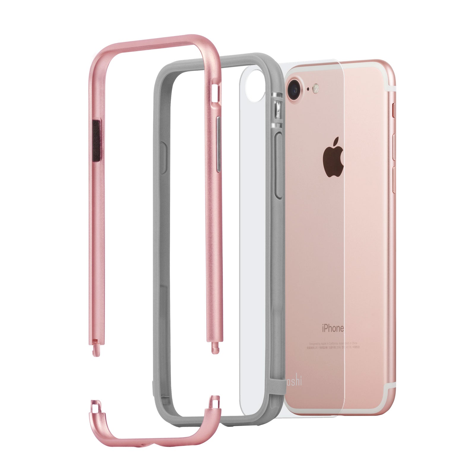 Luxe Metal Bumper Case Rose Pink for iPhone 7