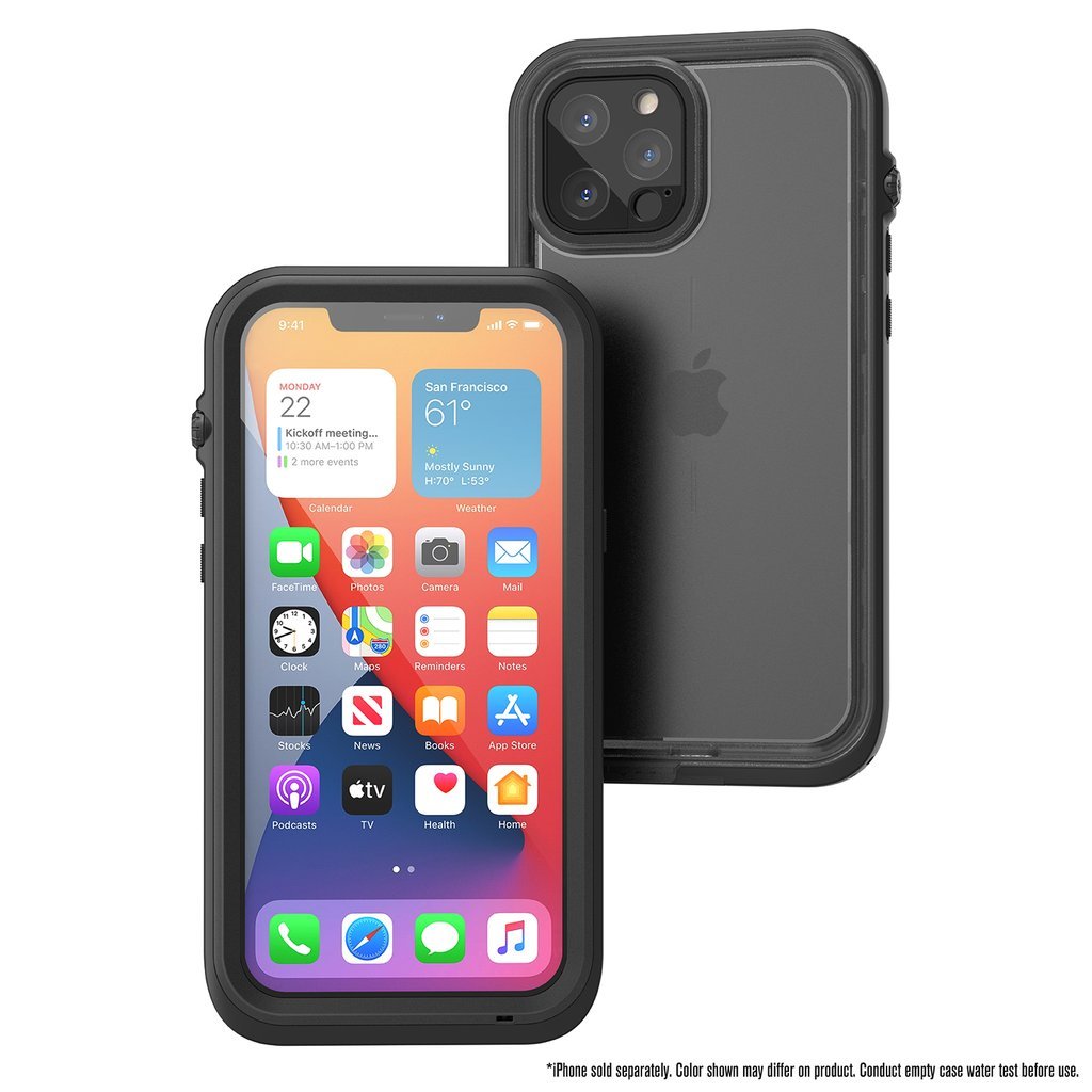 Catalyst Protection Waterproof iPhone 12 Case Stealth Black