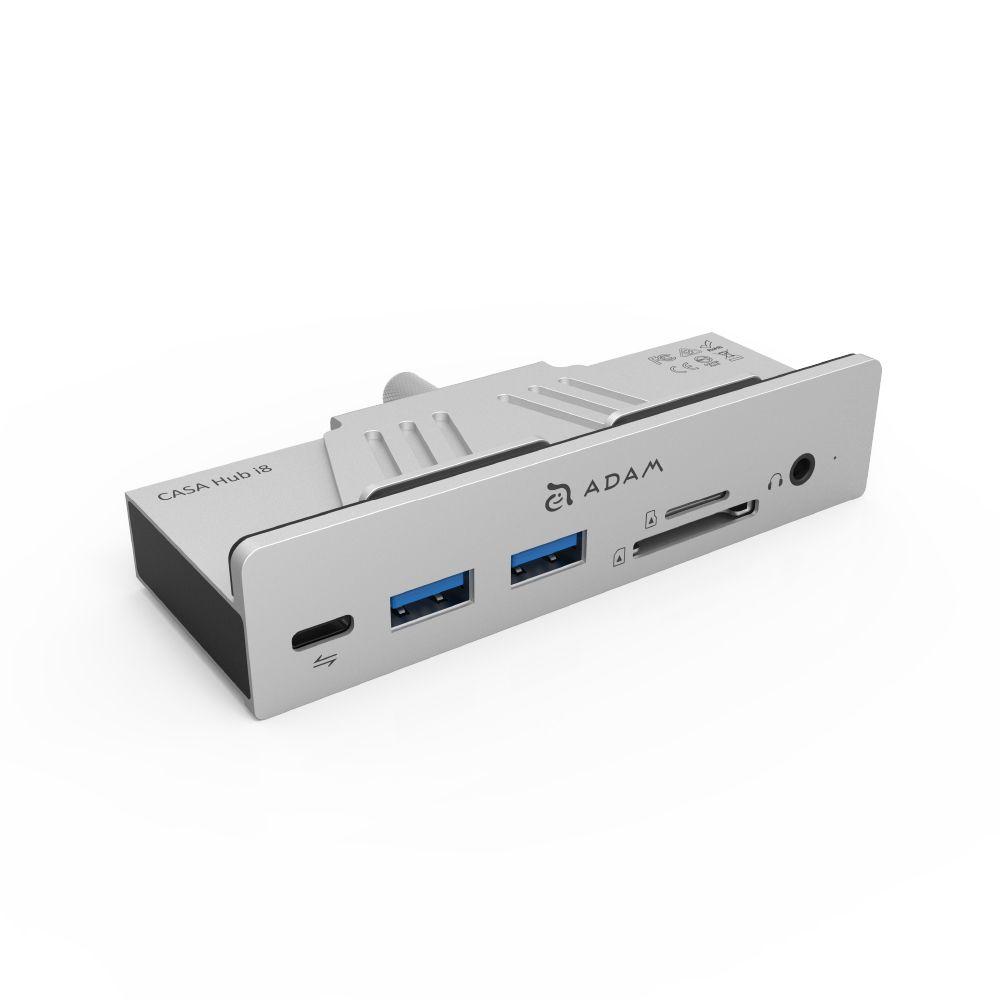 Adam Elements Casa Hub i8 USB-C 3.1 8-in-1 Hub for iMac & iMac Pro Silver