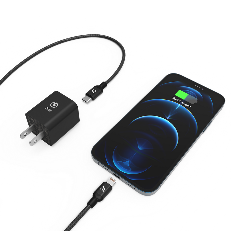 Adam Elements Omnia Xe USB-C PD / QC 3.0 20W Ultra Compact Wall Charger-US Plug Black