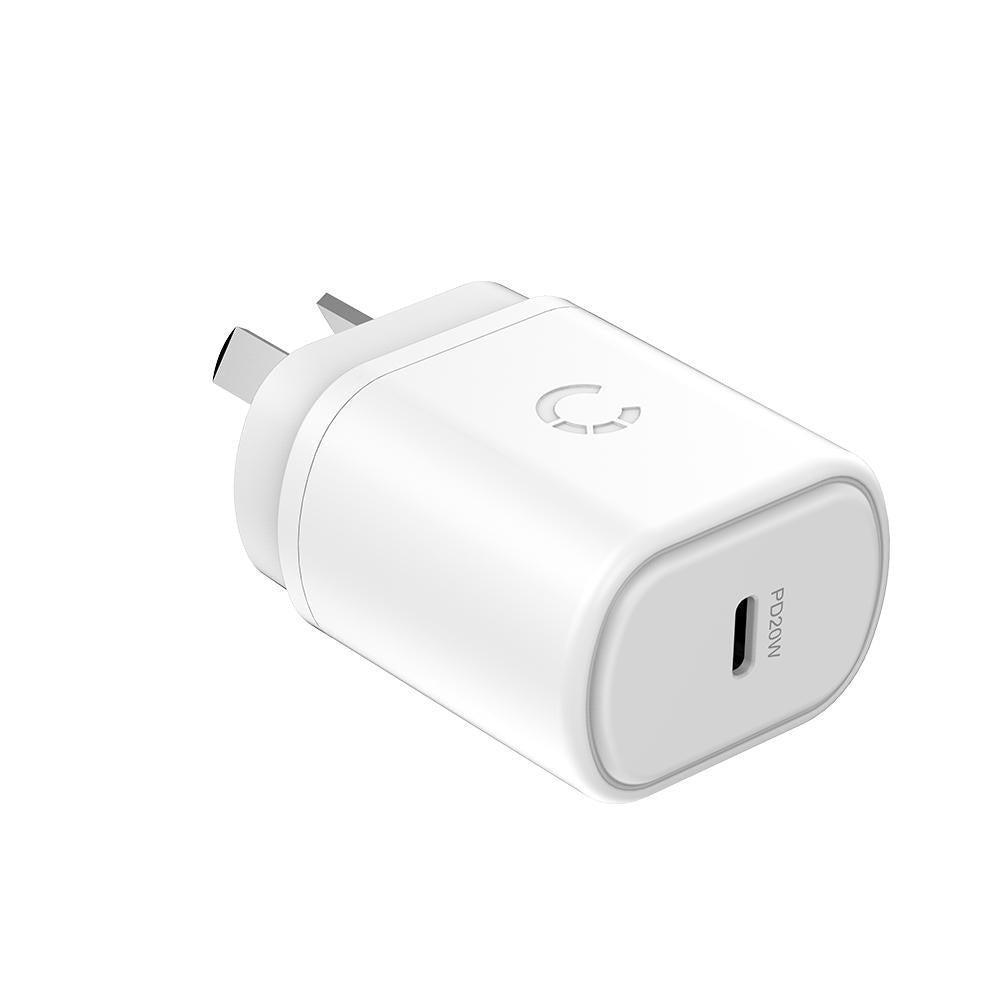 Cygnett 20W USB-C PD Wall Charger - White