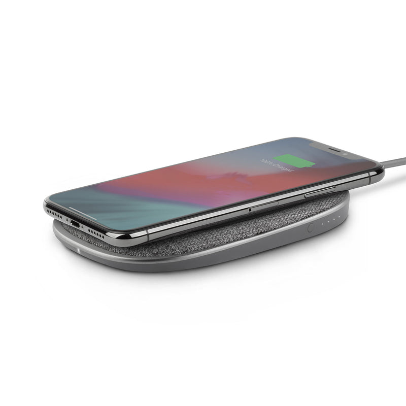 Moshi Porto Q Wireless Charger with 5000mAh Powerbank - Nordic Gray