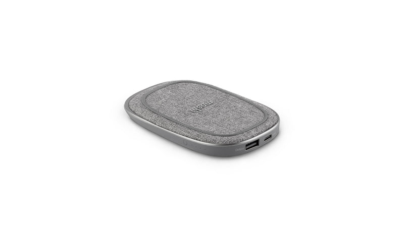 Moshi Porto Q Wireless Charger with 5000mAh Powerbank - Nordic Gray
