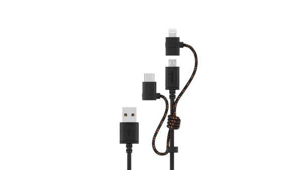 Moshi 3-in-1 Universal Charging Cable Metro - Black