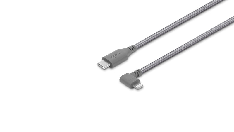 Moshi Integra™ USBC to Lightning Cable with 90-degree Connector (1.5m) Titanium Gray