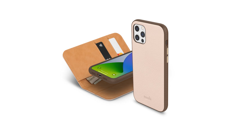 Moshi Overture Vegan Leather Wallet Case for iPhone 12