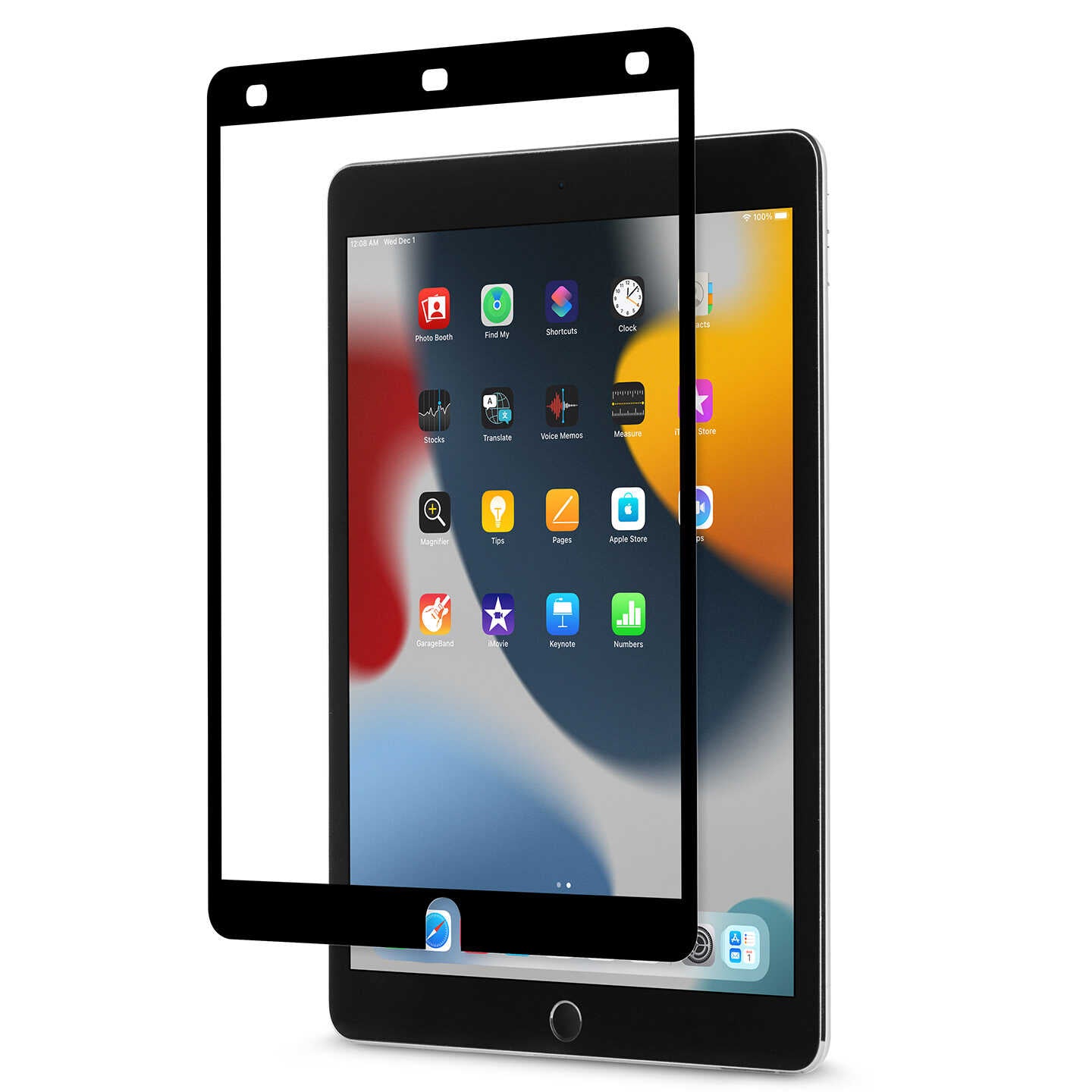 Moshi iVisor AG Anti-glare Screen Protector Black (Clear/Matte) for iPad (10.2-inch, 9th/8th/7th gen)/iPad (10.5-inch)